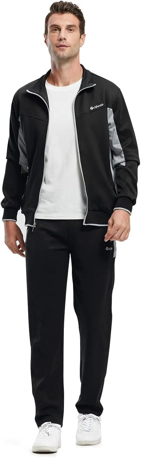 Rdruko Men's Tracksuit Sweatsuits 2 Piece Set Athletic Jogging Gym Activewear Sweat Track Suits Sets