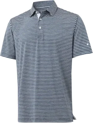Rouen Golf Shirts for Men Moisture Wicking Lightweight Dry fit Performance Sports Stripe Collared Golf Polo Shirts for Men