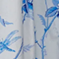 Ruffle Sleeve Floral Print Princess Seam Dress