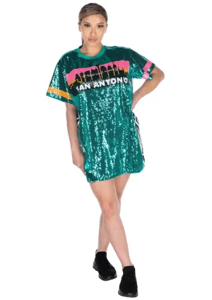 San Antonio Basketball Sequin Dress