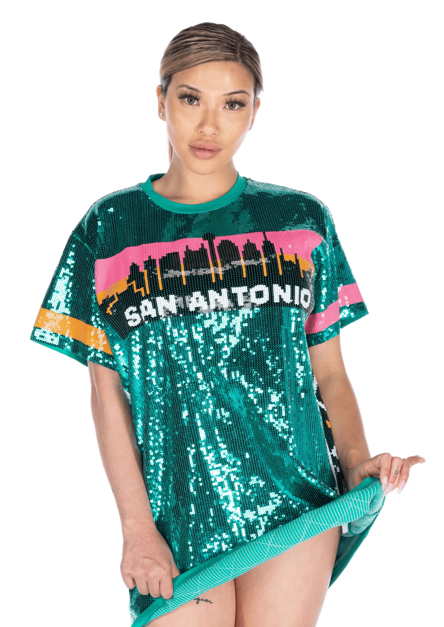 San Antonio Basketball Sequin Dress