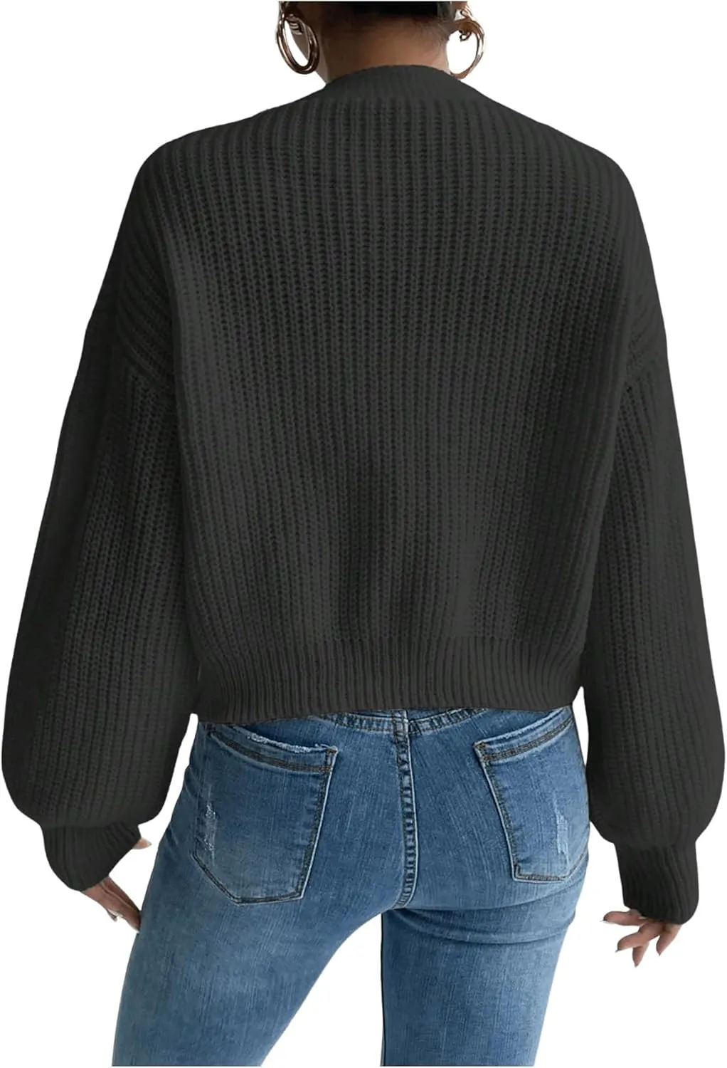 SHENHE Women's Cardigan Sweater Casual Button Down Long Sleeve V Neck Knitwear Cardigan Top