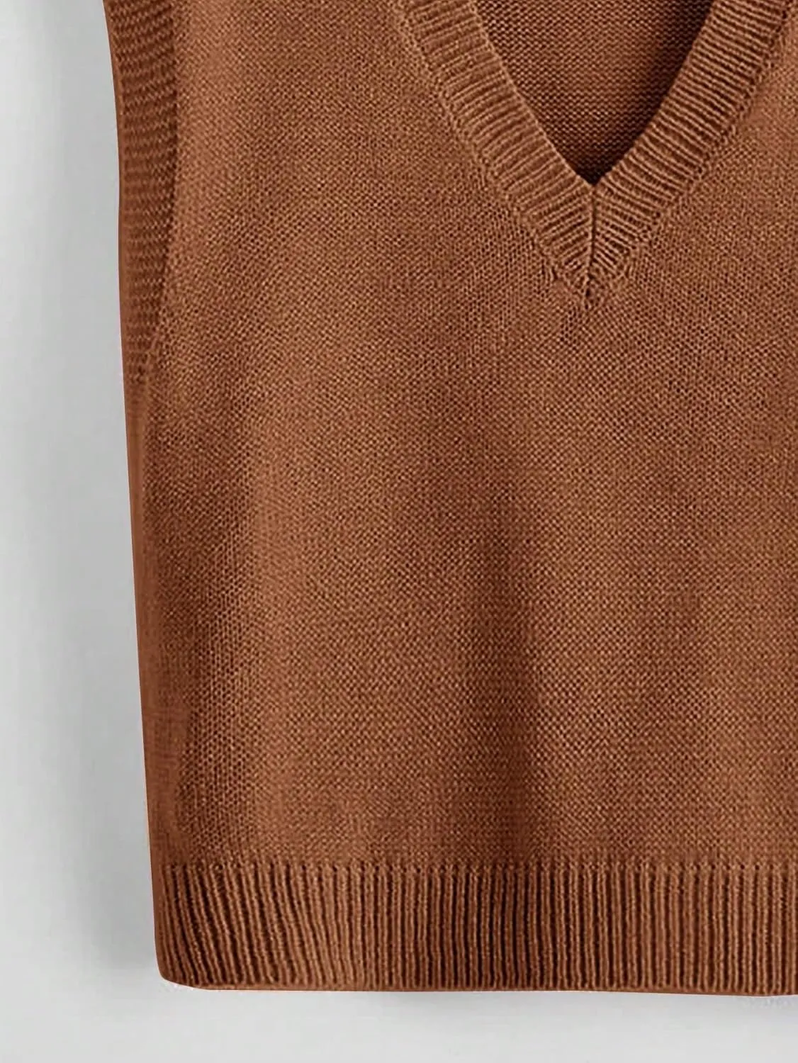 SOLY HUX Women's Sleeveless V Neck Sweater Vest Trendy Pullover Knitwear Tank Tops