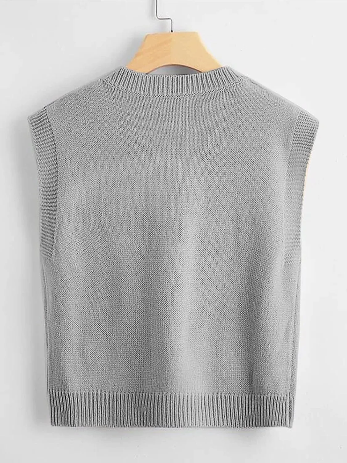 SOLY HUX Women's Sleeveless V Neck Sweater Vest Trendy Pullover Knitwear Tank Tops