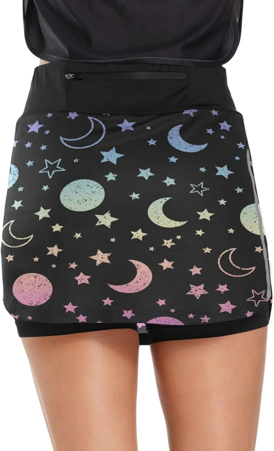 Star Women's Tennis Skirt with Pocket High Waisted Golf Athletic Activewear Skorts