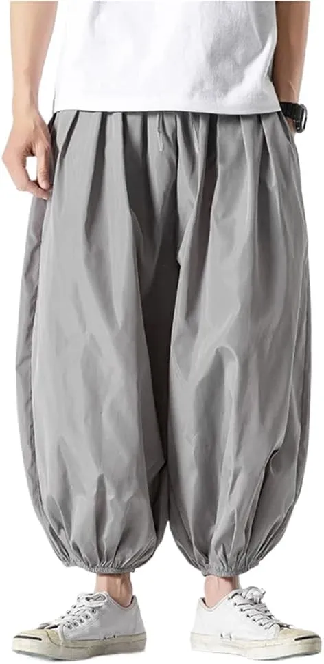 Streetwear Harem Pants Mens Solid Color Casual Man Style Spring Summer Men' Trousers