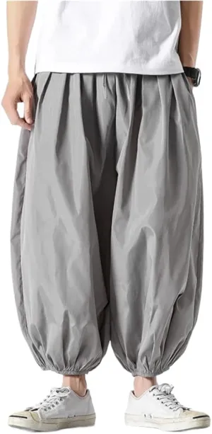 Streetwear Harem Pants Mens Solid Color Casual Man Style Spring Summer Men' Trousers