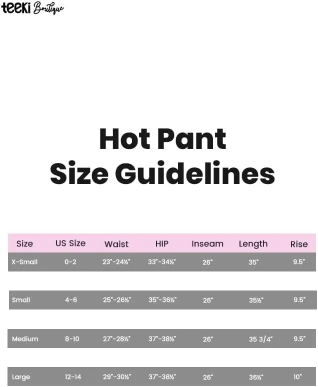 teeki Hot Pants Leggings for Women, USA Made Sustainable Eco Luxury Activewear Quick Dry