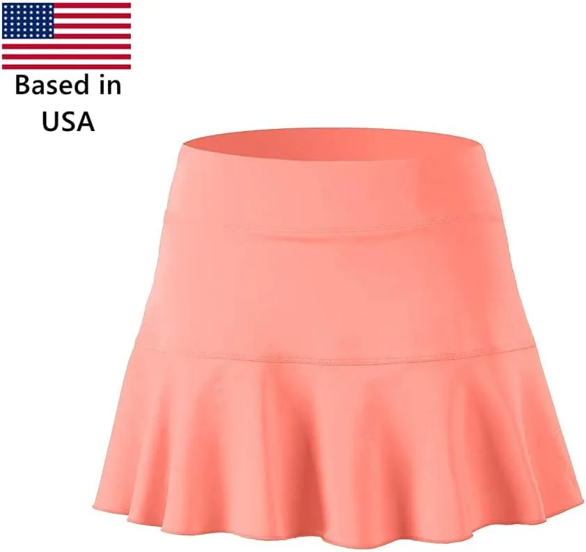 Tennis Skirts for Women Golf Skirt Tennis Skort Pleated with Side Inner Pockets Indoor Exercise,Runs Large