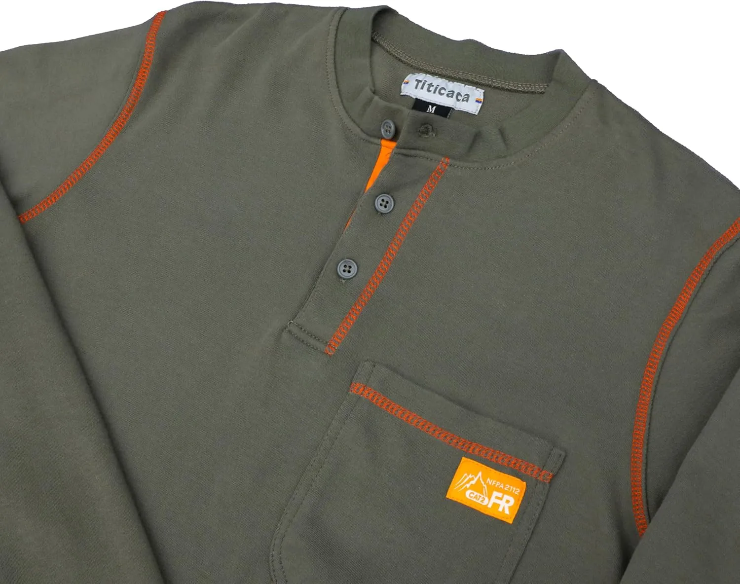 Titicaca FR Shirts Flame Resistant T Shirts 100% Cotton Men's Pre-Washed Fire Retardant T-Shirts