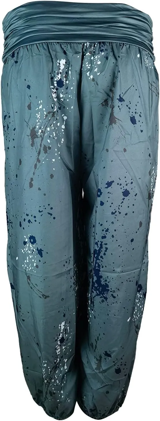 Women's Harem Pants High Waist Yoga Boho Trousers with Pockets Hippie Boho Beach Baggy Summer Baggy Joggers Plus Size