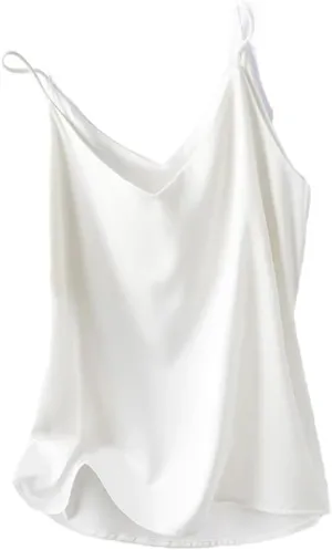 Women's V-Neck Solid Color Casual Simple Base Camisole Satin Classic Plus Size Sleeveless Camisole