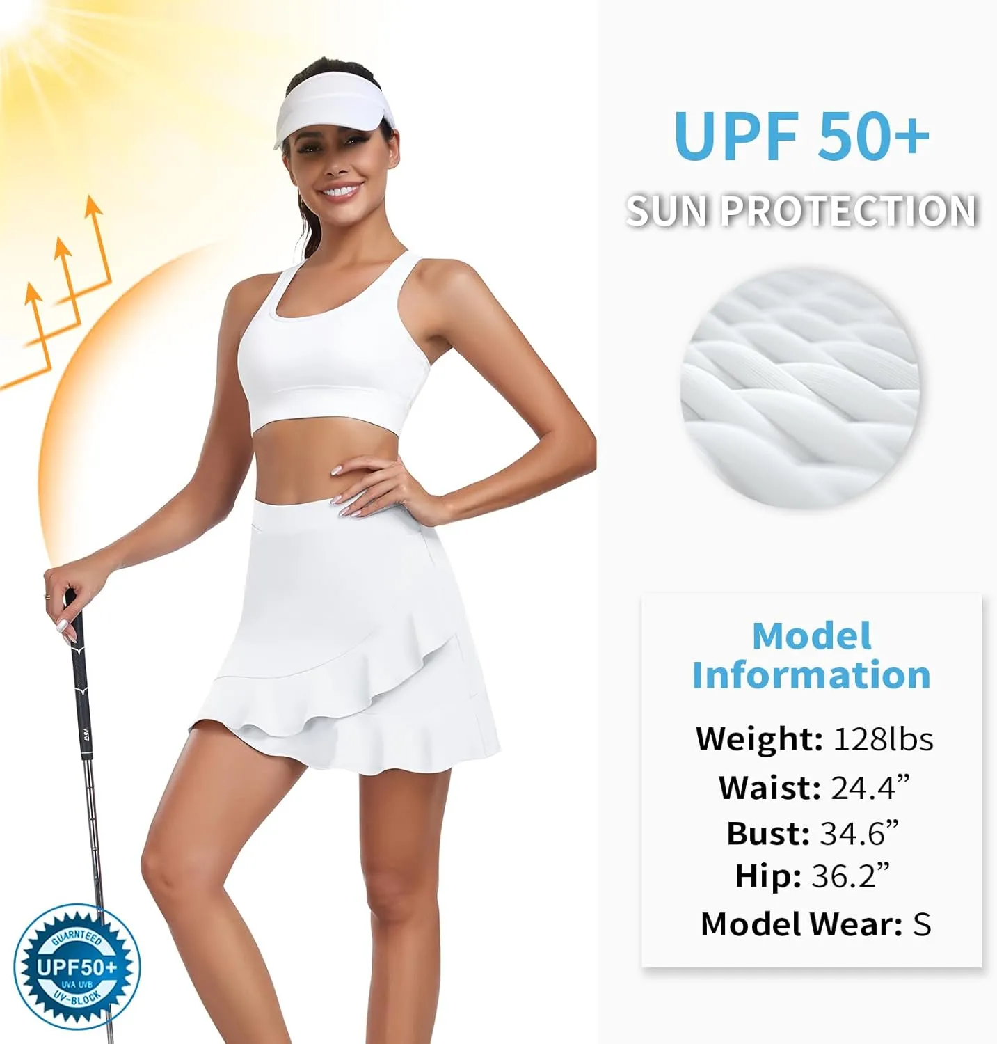 WOWENY Women's Athletic Tennis Skorts Summer Skirts for Women Running Golf Pickleball Skort Active Wear with Pockets