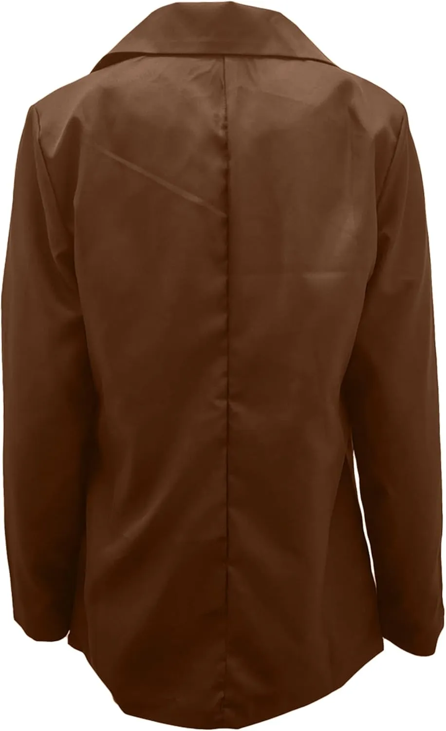 YMING Womens Casual Lapel Long Sleeve Blazer Open Front Work Jackets Button Solid Color Office Cardigan with Pockets