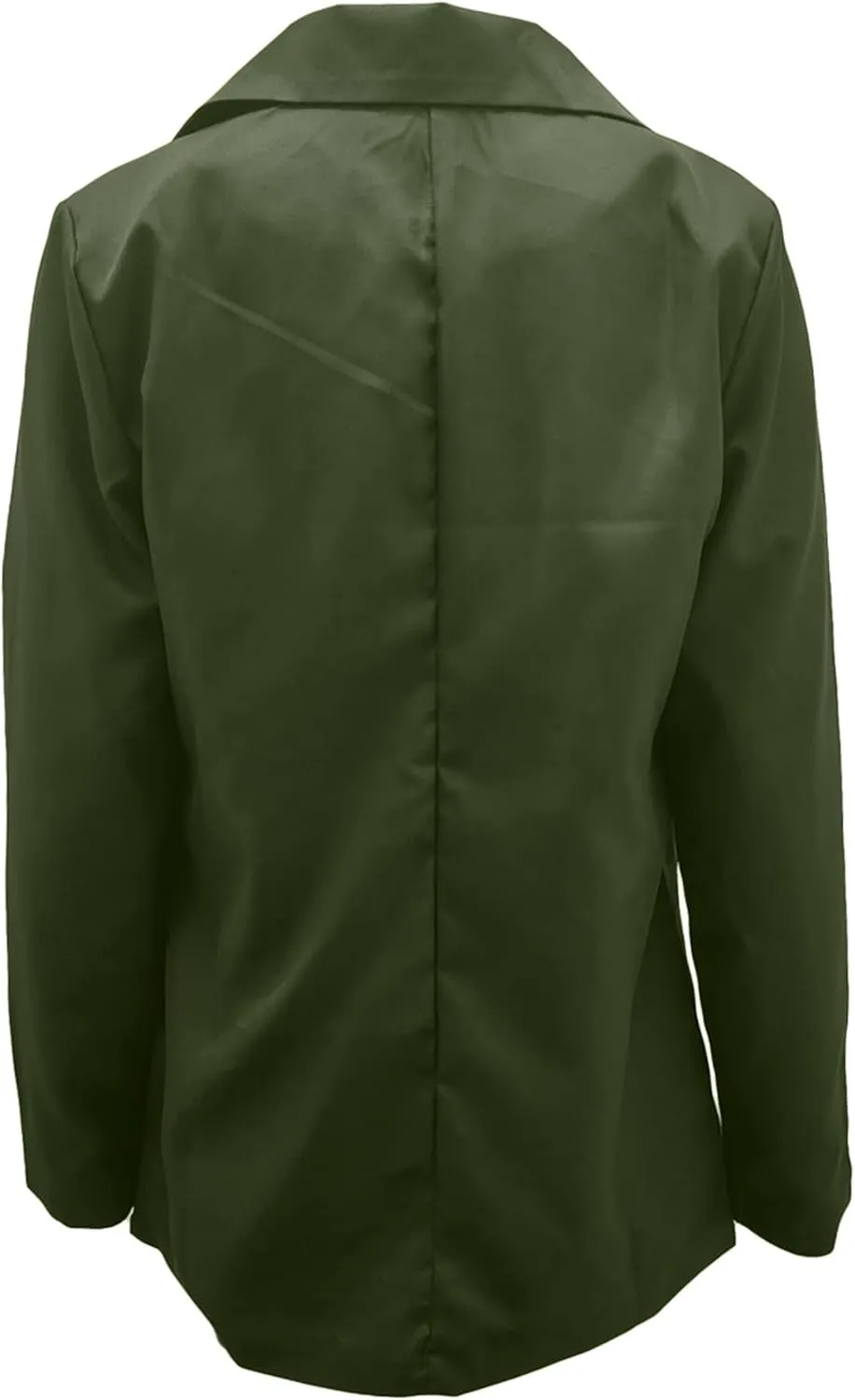YMING Womens Casual Lapel Long Sleeve Blazer Open Front Work Jackets Button Solid Color Office Cardigan with Pockets