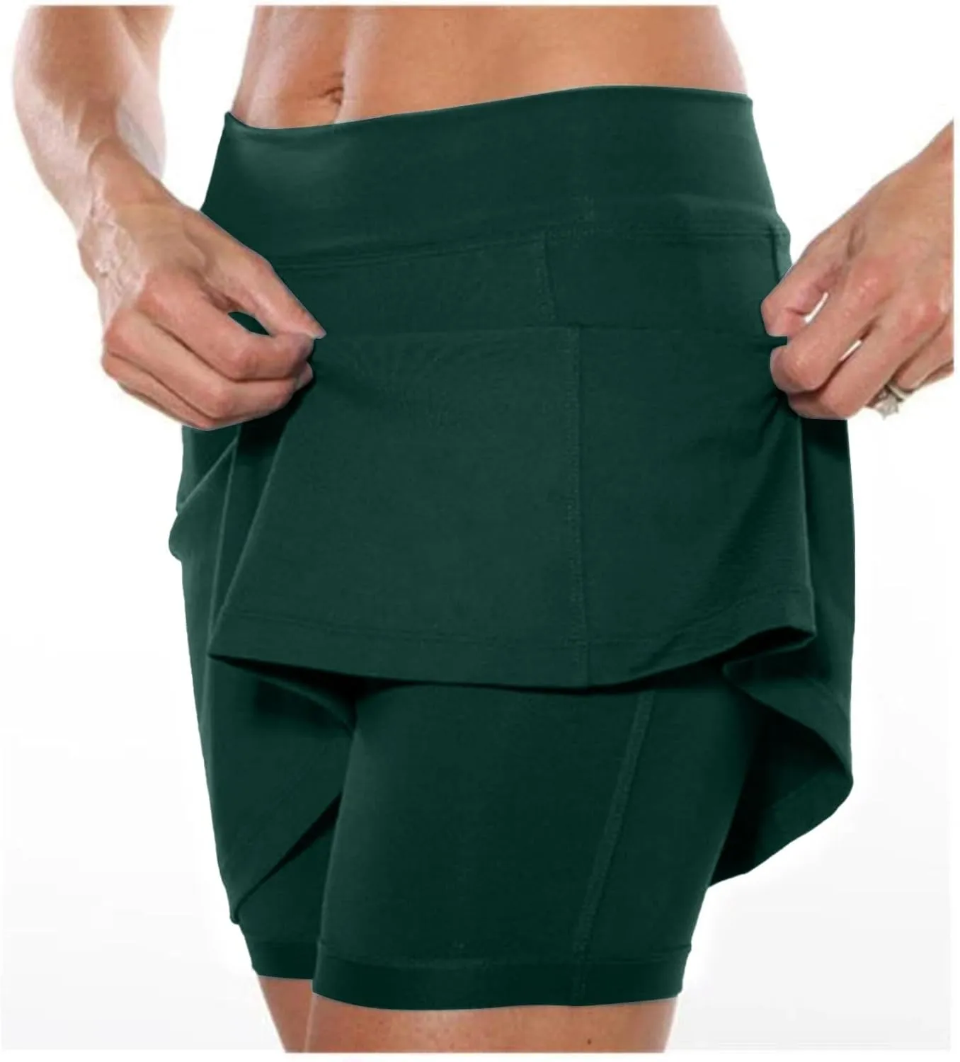 Yoga Shorts for Women Plus Size Lightweight Elastic Waist Short Pants Cycling Hiking Running Activewear
